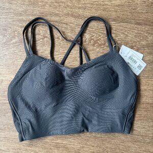 Like a Cloud Longline Bra Light Support, B/C Cup Dot in Coal Size 6